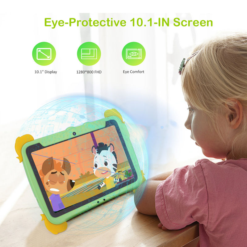 C idea 10,1 inci Anak-anak Tablet PC Dengan Kasus Perlindungan Mata IPS HD Screen untuk Pendidikan Pembelajaran P1100