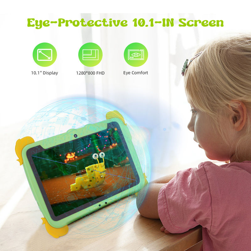 C Idea Kids Tablet 10,1 Inci Android Tablet PC Dengan Kasus Perlindungan Mata 1280*800 Screen Pre-Install IWAWA Untuk Pendidikan