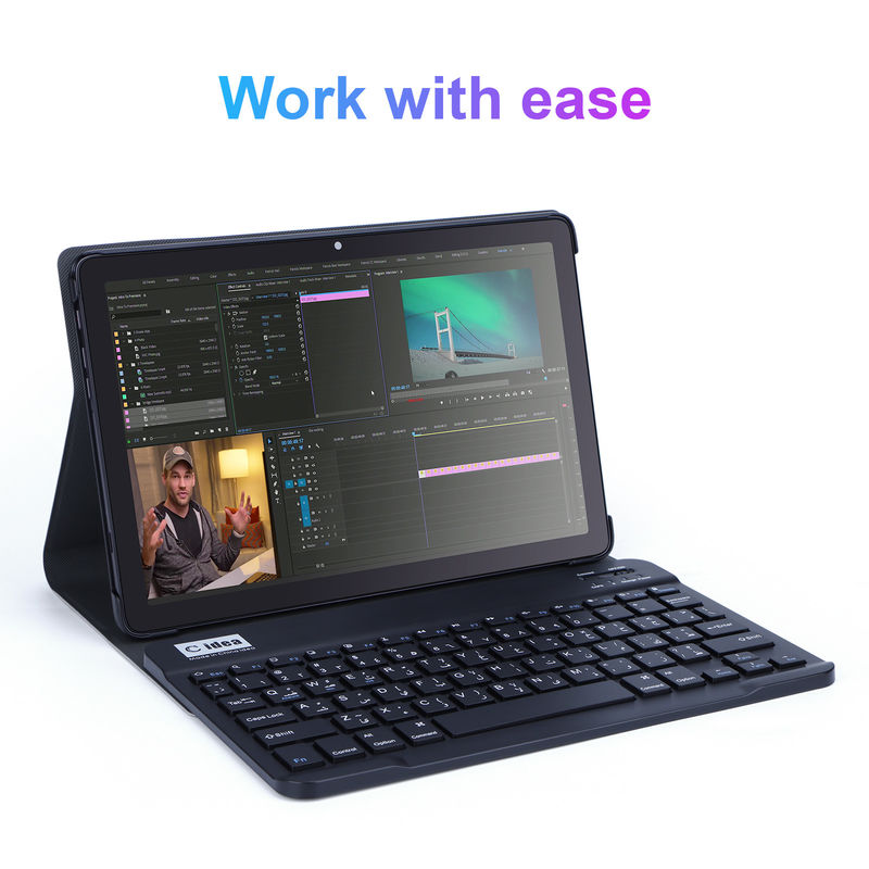 C idea Android Tablet 10,1 Inci Dual Camera 8GB RAM 512GB WIFI 5G Tablet dengan keyboard mouse Dukungan SIM untuk sekolah