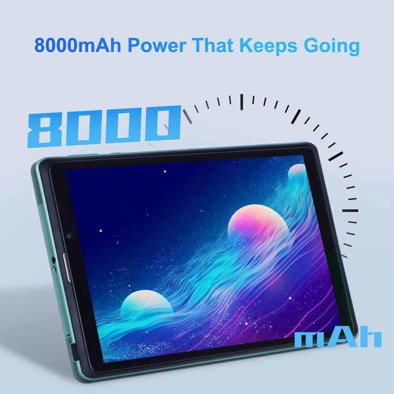 C idea 8 Inch Android Tablet PC Dengan Android 12 OS Quad Core CPU 8GB RAM 512GB Storage IPS HD Display CM818-Green