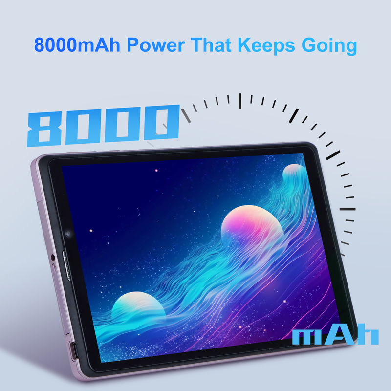 C idea 8 inci Android 12 Tablet 8000mAh Baterai 5+8MP Kamera 8GB RAM 512GB ROM untuk Pendidikan Pembelajaran CM818-merah
