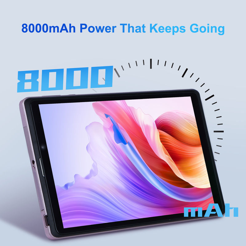 C idea 8 inci Android 12 Tablet 8000mAh Baterai 5+8MP Kamera 8GB RAM 512GB ROM untuk Pendidikan Pembelajaran CM818-merah