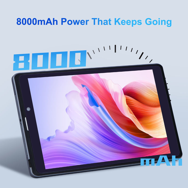 C idea Android Tablet PC Dual Kamera 8 Inch 1280x800 IPS HD Display Android 12 Tablet untuk Siswa CM818-Grey