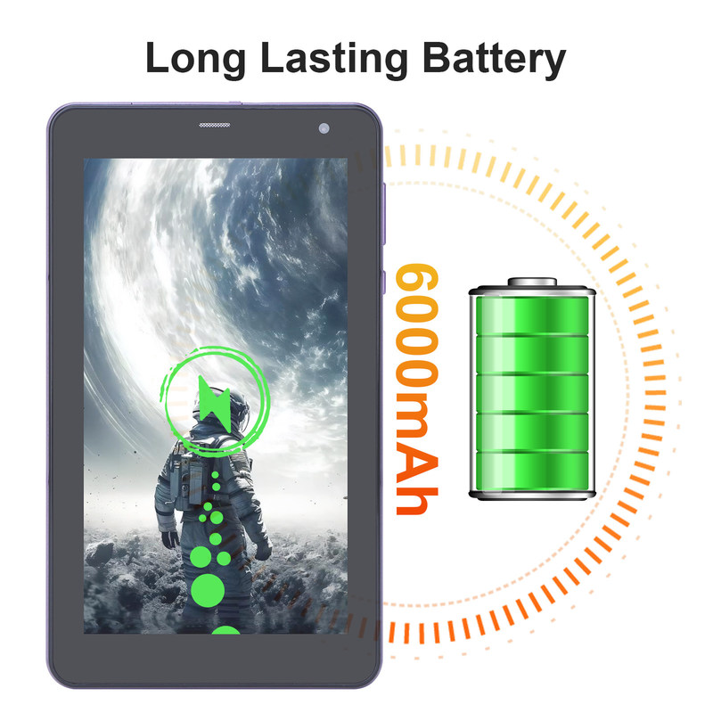 C Idea Mini 7 Inch Android System WiFi 5G Tablet Pendidikan Untuk Siswa CM515 ((Purple)