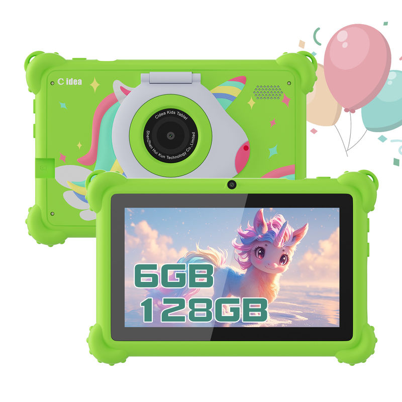C Idea 7 Inch WIFI Kidspad Android System 6+128GB Tablet Untuk Anak-anak dengan kasus bukti CM88