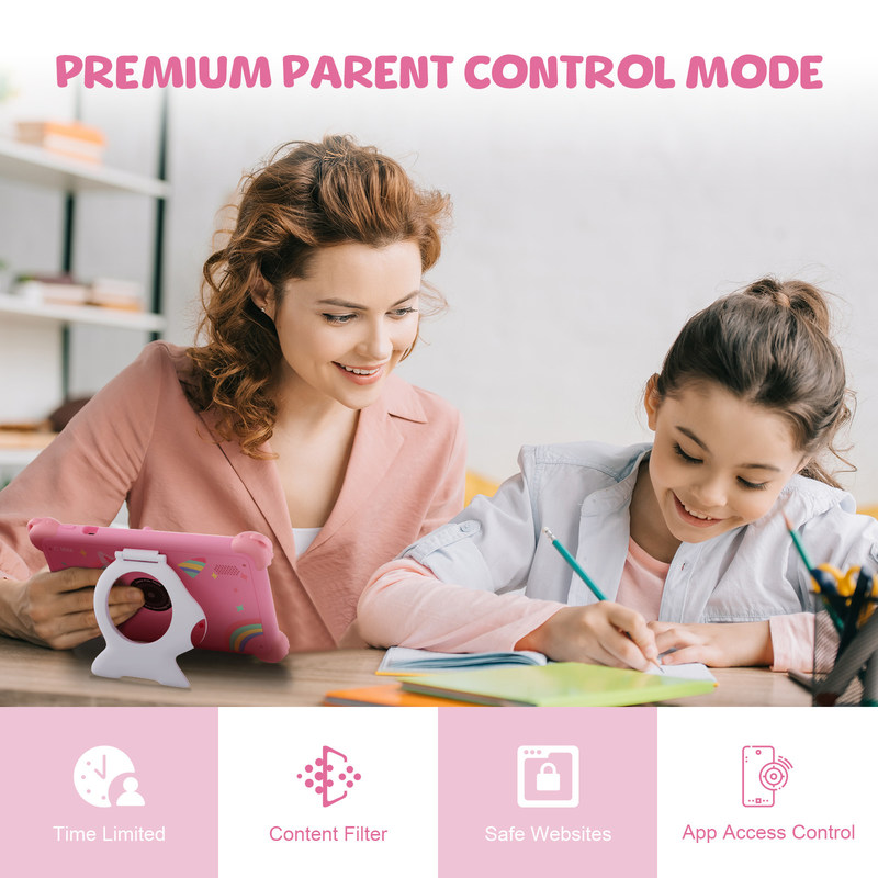 C Idea Tablet Pendidikan Untuk Anak-anak 7 Inci Layar Sentuh Dengan Kasus Pelindung CM88