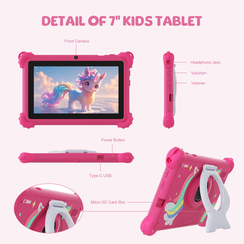 C Idea 7 Inch Android Smart Tablet PC Untuk Anak dengan Expand 512GB anak-anak APP CM88