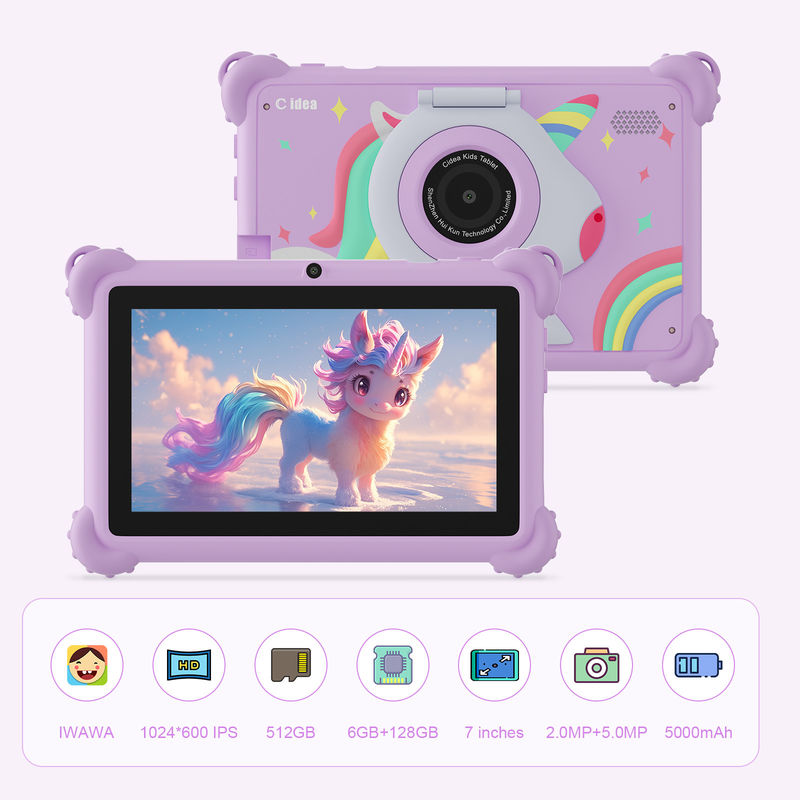 C Idea 7 Inch Kids Tablet Usia 3-7 Dual Kamera IPS layar pendidikan kidspad Dengan Parental Control CM88