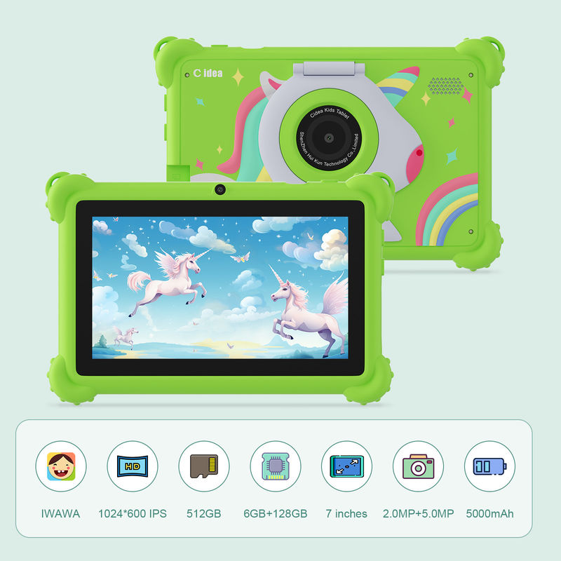 C idea Kids Tablet 2024 Educational Fun dengan HD Display dan Protective Case Tablet CM88