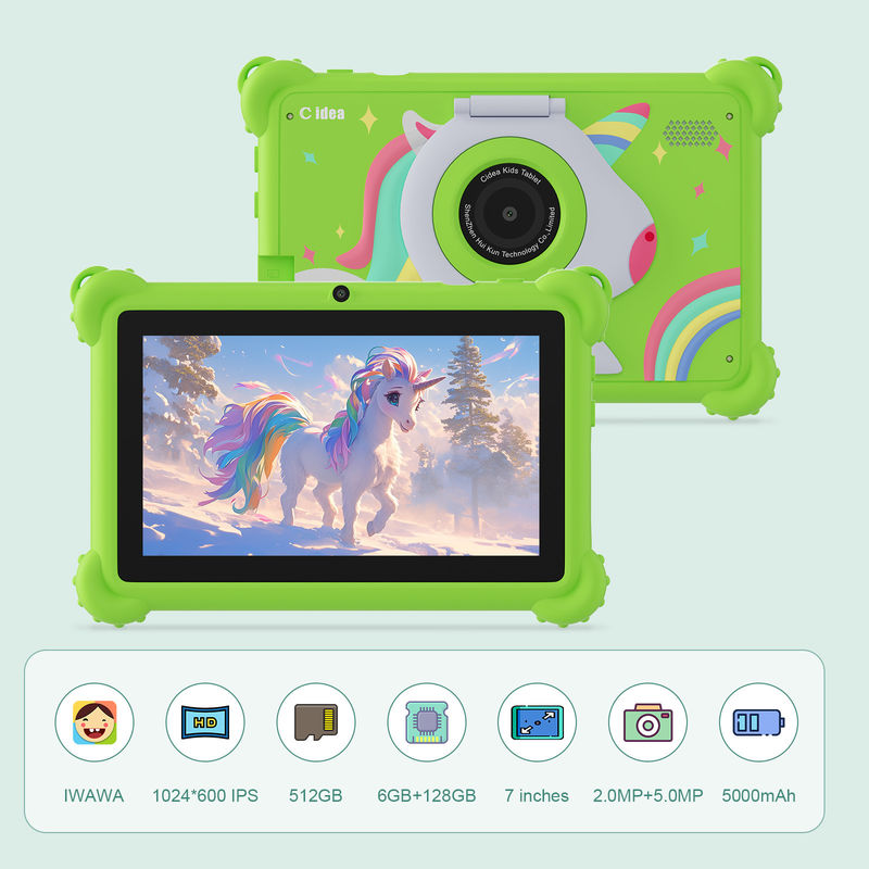 C idea 2024 Kids Learning Tablet Android 12 Aplikasi yang sudah diunduh dan desain tahan lama CM88