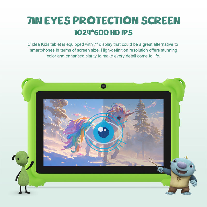 C idea 2024 Kids Learning Tablet Android 12 Aplikasi yang sudah diunduh dan desain tahan lama CM88