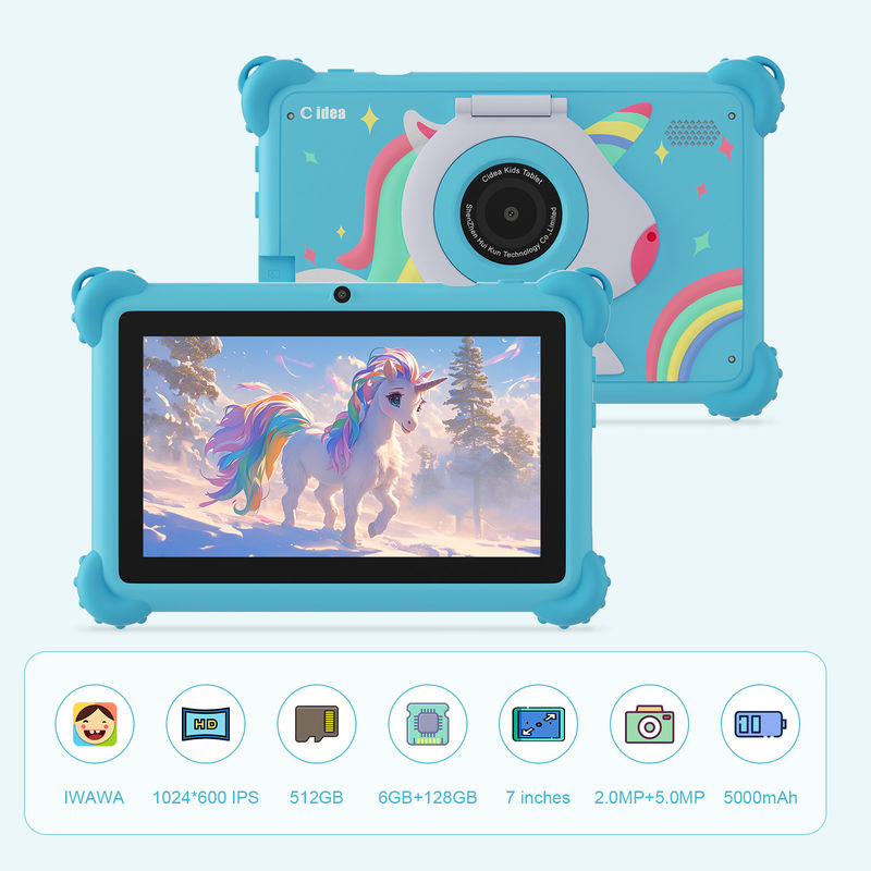 C idea 2024 Kids Learning Tablet Bright Display Protective Case dan Android 12 Performance CM88
