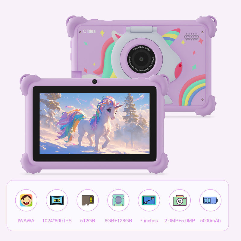 C idea 2024 Kids Tablet Hadiah Ideal dengan Android 12 Aplikasi Pendidikan dan Tablet Kasus awet Kidspad CM88