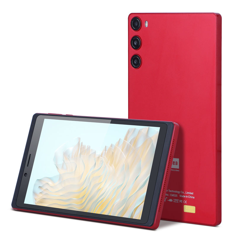 C Idea 7 Inch Tablet 512GB Dengan SIM Android Tablet PC Untuk Siswa Belajar CM525 Merah