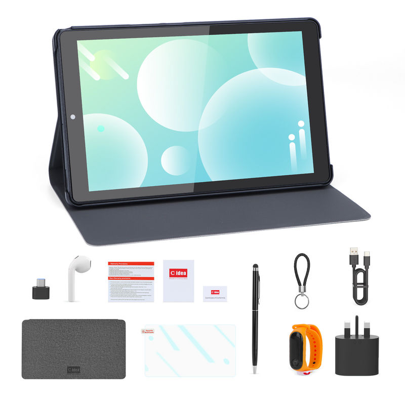 C Idea Android Tablet 800x1280 IPS Screen Smart Tablet PC Dengan Sim Untuk Pendidikan CM935 Hitam