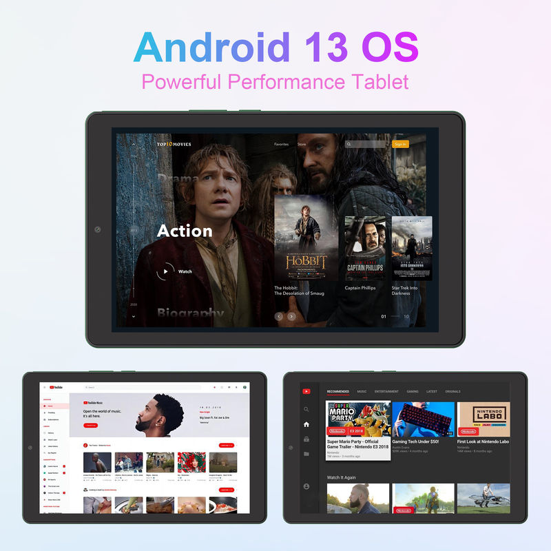 C Idea 9 Inch Tablet Pendidikan 800x1280 IPS Tablet Layar Sentuh Dengan Pen Stylus CM935 hijau