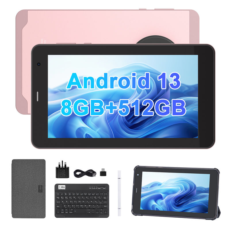 C Idea Tablet 7 Inci Dengan SIM Wifi Android Tablet PC Untuk Siswa CM518 Pro Pink
