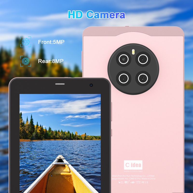 C Idea Tablet 7 Inci Dengan SIM Wifi Android Tablet PC Untuk Siswa CM518 Pro Pink