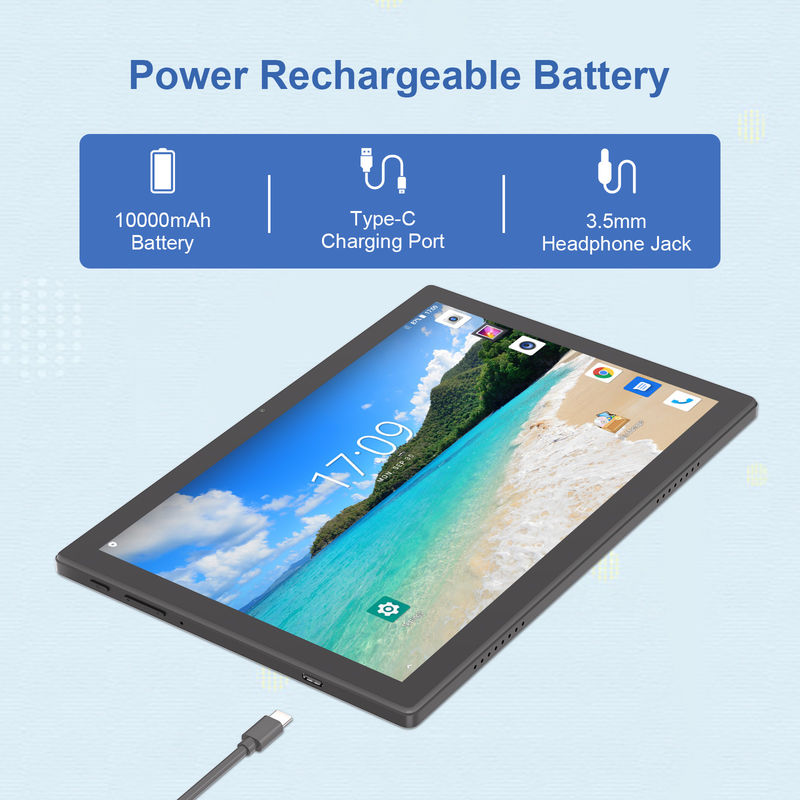 C Idea 10,1 Inci Wifi Pendidikan Android Tablet Pc Dengan Sim Dukungan Keyboard M8200 Plus Hitam