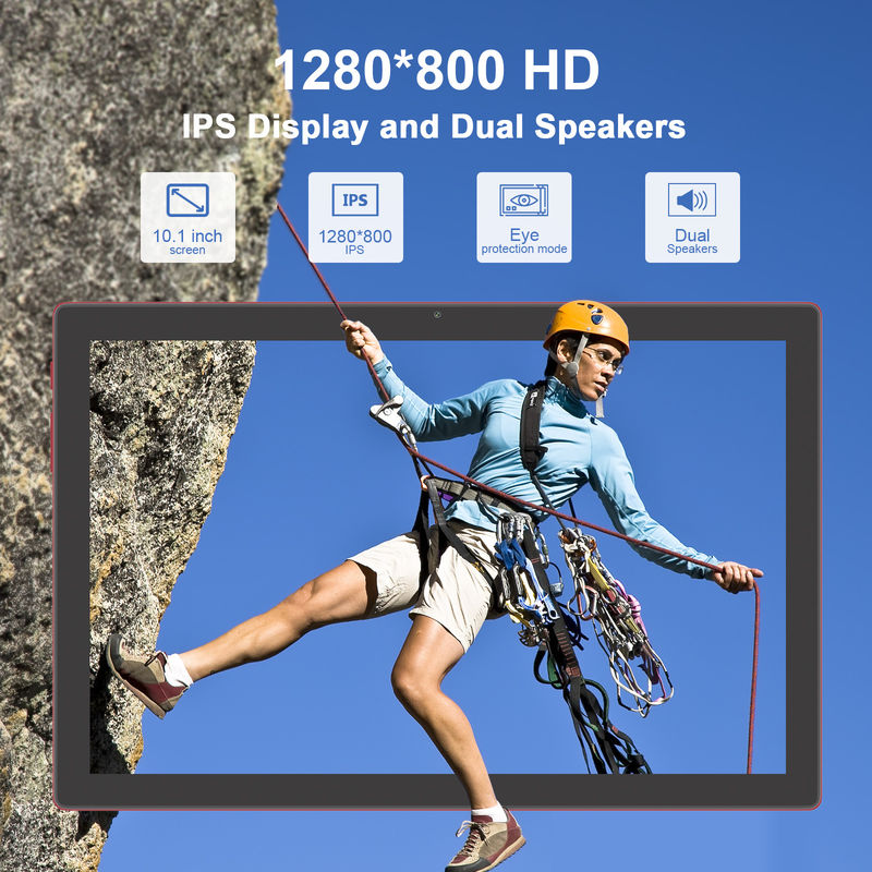C Idea 10.1 Inch Android 14 Smart Tablet Pc Dengan Dukungan Sim Untuk Remaja CM8200Plus merah