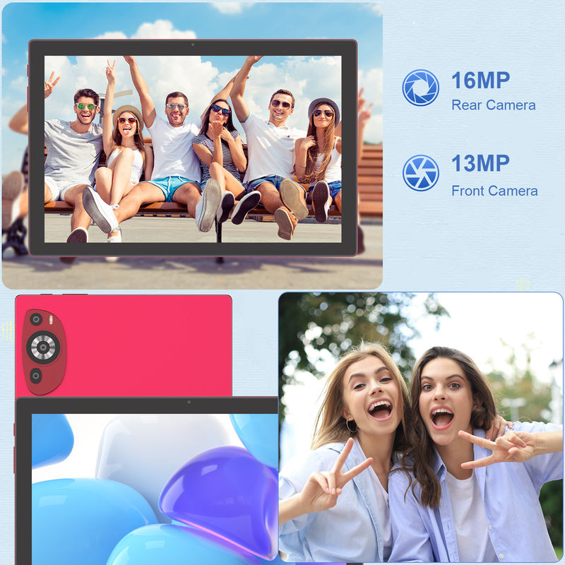 C Idea 10.1 Inch Android 14 Smart Tablet Pc Dengan Dukungan Sim Untuk Remaja CM8200Plus merah