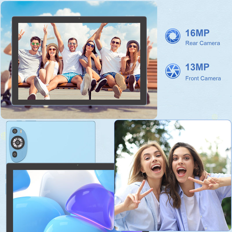 C Idea Android 14 layar sentuh 10,1 inci Tablet dengan keyboard dan pena CM8200plus biru