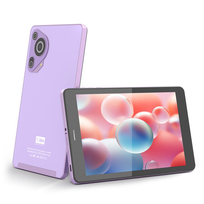 C Idea 8 Inch 8+512gb 8000mah 5+8MP Dual Camera Android Tablet Pc Dengan Sim Untuk Siswa CM828 Ungu