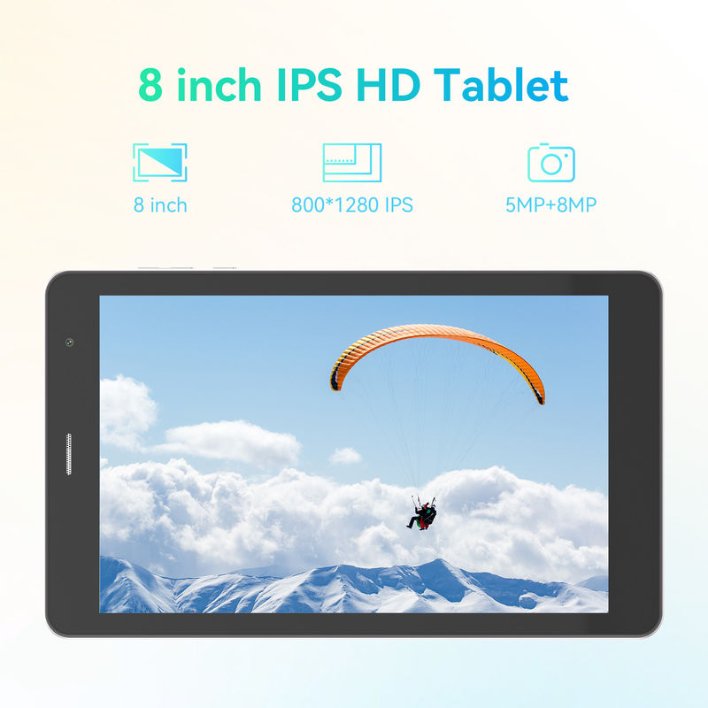 C Idea ODM 8 Inch 512GB baterai panjang Dual Camera Octa-Core Processor Android Tablet Pc Dengan Kasus Untuk Siswa CM828 Perak