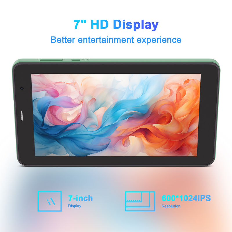 C Idea 7 Inch Tablet Pc Android 13, 8+512gb dengan Sim-kompatibel Smart Tablet Untuk Siswa   CM518pro Hijau