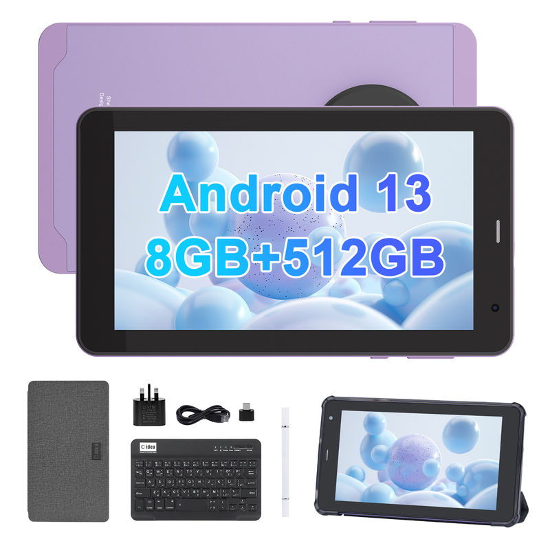 C Idea Android 13 Tablet Pendidikan, 8+512GB, portabel 7-Inch Tablet Pc Dengan Dukungan Sim