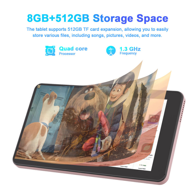 C Idea 7 Inch Android Tab, 8+512GB, Quad Core, Tablet Pendidikan Sempurna Untuk Siswa  CM518pro Pink
