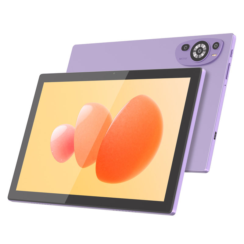 C Idea 10 inci Android 14 Tablet Pendidikan 512GB untuk Siswa dengan Dukungan SIM CM8200Plus Ungu