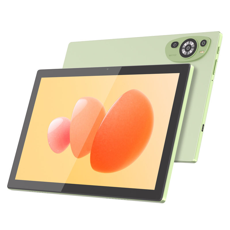 C Idea WIFI Android 14 TF Storage 512GB Tablet layar sentuh dengan keyboard dan mouse CM8200plus Hijau