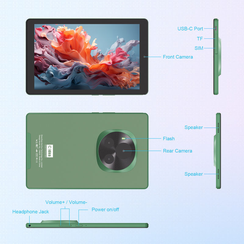 C Idea 9 Inci WIFI Tablet 800x1280 IPS Tablet layar sentuh Dengan Pen Stylus CM935 hijau