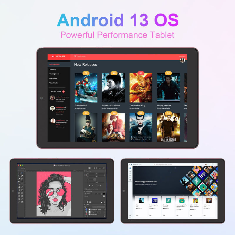 C idea Android Tablet IPS Screen dengan Dukungan SIM 9 Inch Tablet PC untuk Remaja CM935 pink