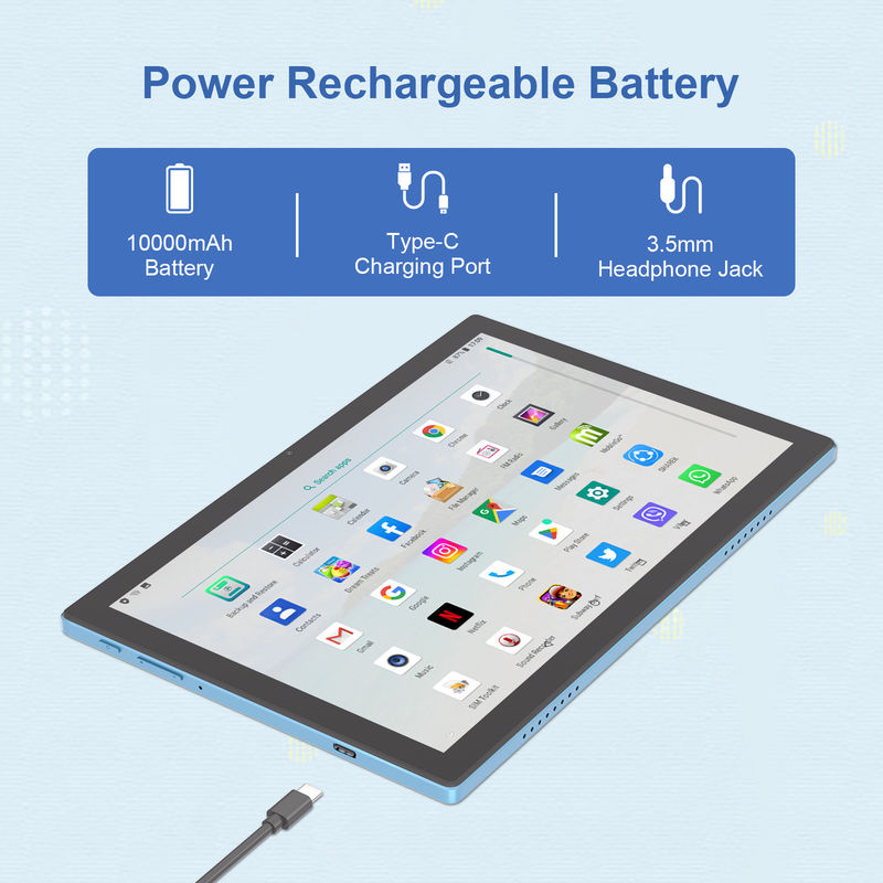 C Idea Android 14 layar sentuh 10,1 inci Tablet dengan Pen CM8200plus Biru