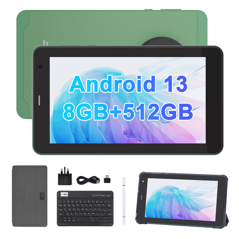 C Idea Tablet 7 Inci Dengan SIM Wifi Android Smart Tablet PC CM518 Pro Hijau