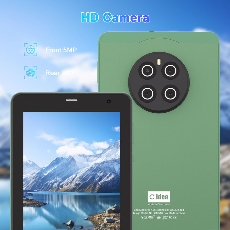C Idea Tablet 7 Inci Dengan SIM Wifi Android Smart Tablet PC CM518 Pro Hijau