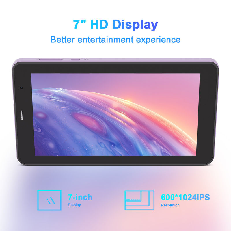 C Idea Android 13 Dengan 6000mAh 7 Inch Tablet Tablet Pendidikan PC CM518 Pro Ungu