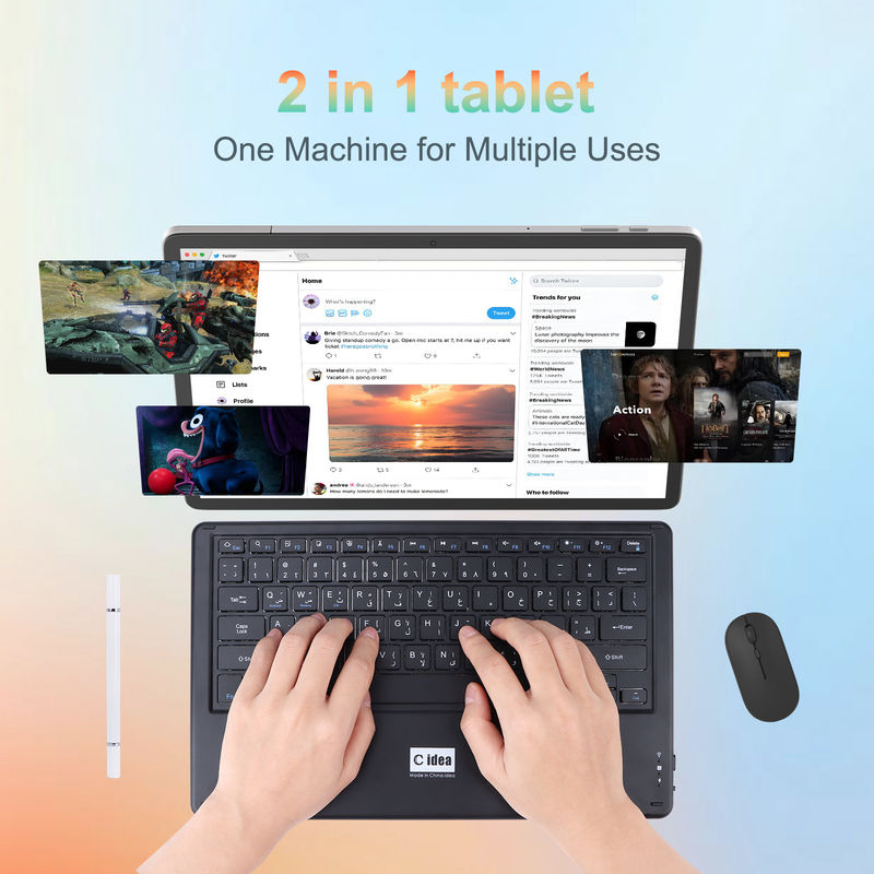 C Idea 14 Inch Tablet 5G Tablet Layar Sentuh Untuk Siswa CM14000 Plus Grey