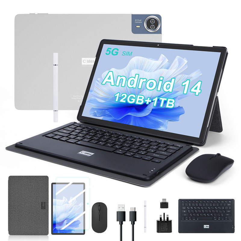 C Idea 14 Inch Tablet 5G Tablet Layar Sentuh Untuk Siswa CM14000 Plus Grey
