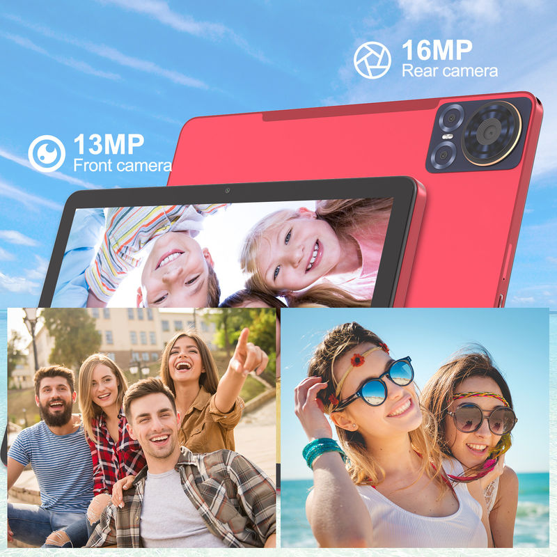 C Idea Tablet 10,1 Inci 5G LTE Tablet Touch Screen Tablet Pc Untuk Penggunaan Harian CM8300 Plus Merah