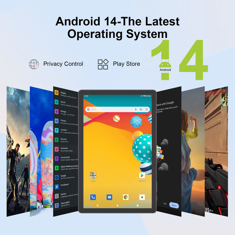 C Idea 10.36 Inch Tablet PC 2K Screen Tablet Android terbaru untuk siswa Cm10500 Plus Grey