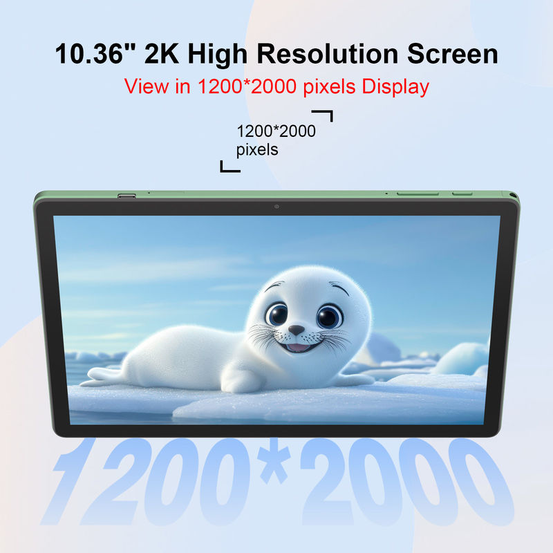 C Idea Terbaru 10.36 Inch Touch Screen Tablet Android dengan Dual SIM CM10500 Plus hijau