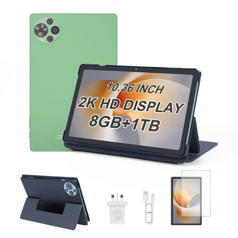 C Idea Terbaru 10.36 Inch Touch Screen Tablet Android dengan Dual SIM CM10500 Plus hijau