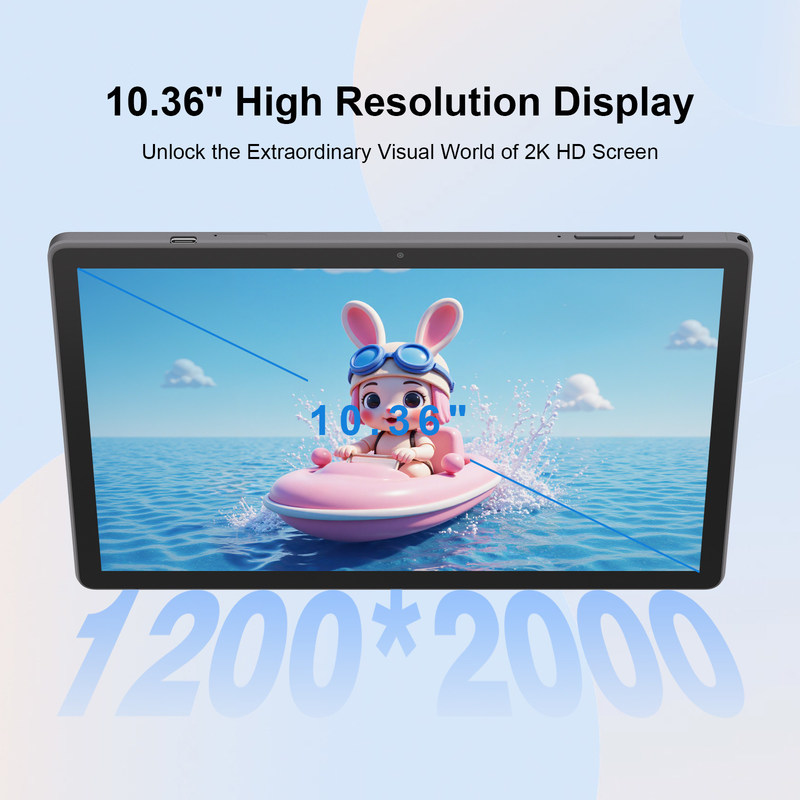 C Idea Tablet PC Android 14 10.36 Inci Layar 2K Tablet Pendidikan Untuk Siswa R1036