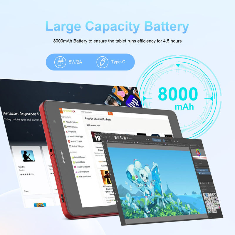 C idea MT6750 8-Core dan 8GB RAM 8 Inch Android Tablet PC dengan SIM untuk Pendidikan CM817Pro max