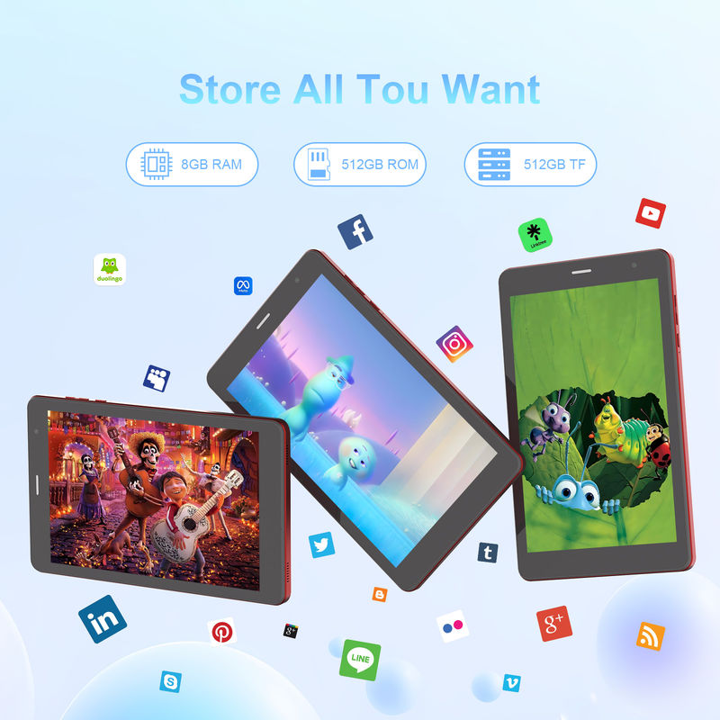 C idea MT6750 8-Core dan 8GB RAM 8 Inch Android Tablet PC dengan SIM untuk Pendidikan CM817Pro max