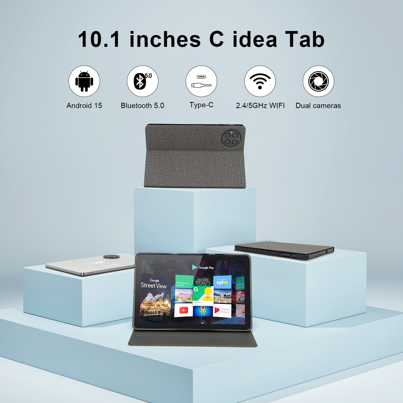 C Idea 10.1 Inch SIM Tablet WIFI Android Tablet Dengan Pen Pen CM8800plus Perak