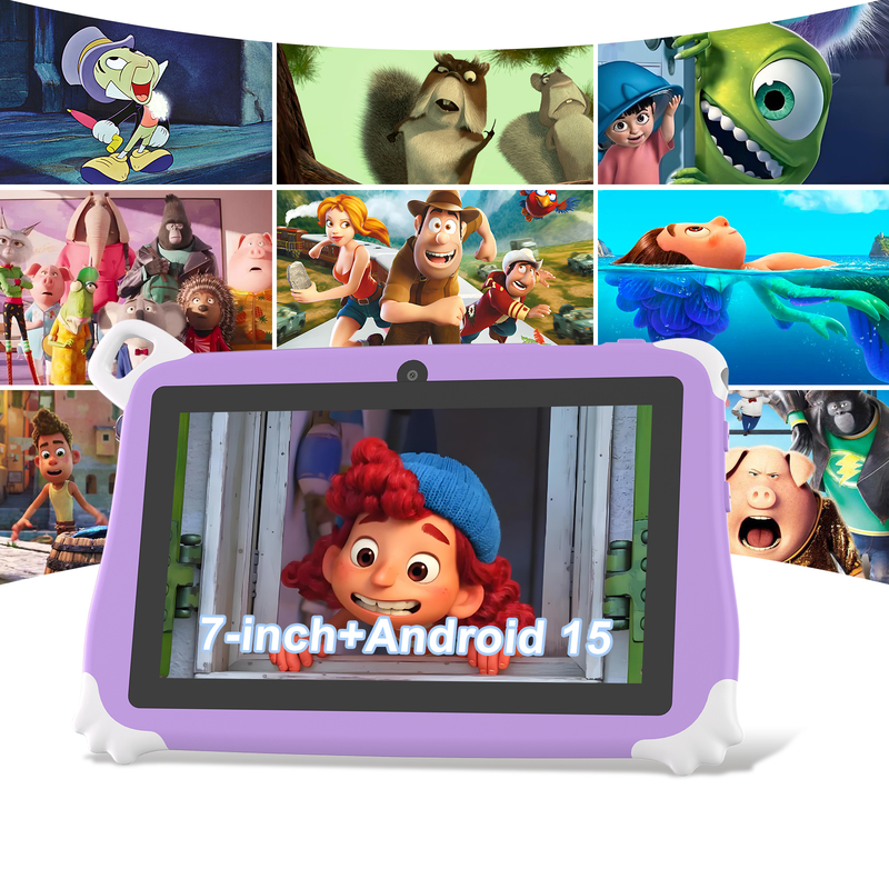 Tablet Anak C Idea Android 15 8+256GB Tablet Edukasi Kidspad dengan Aplikasi Ramah CM86 ungu